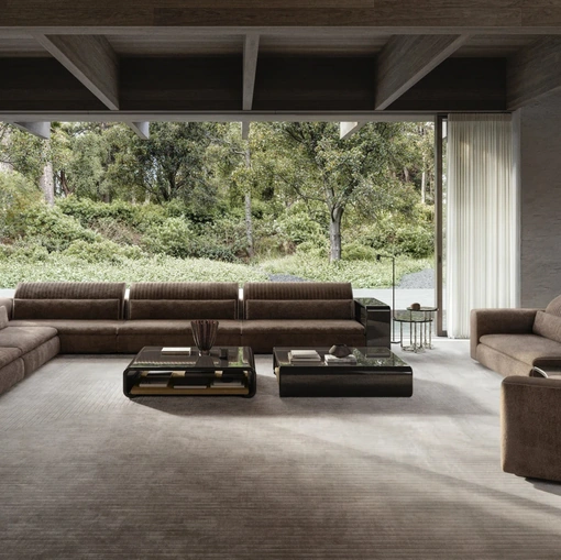 Glossy lacquered side table Eter by Molteni & C