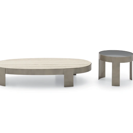 Mekki marble or glass side tables by Ditre Italia