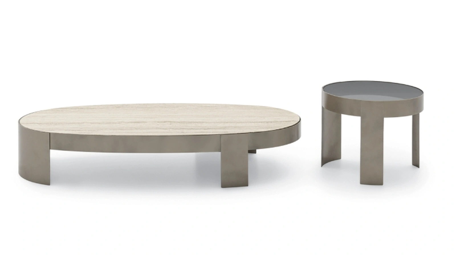 Mekki marble or glass side tables by Ditre Italia