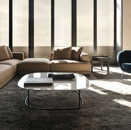 Regent marble side table by Molteni & C