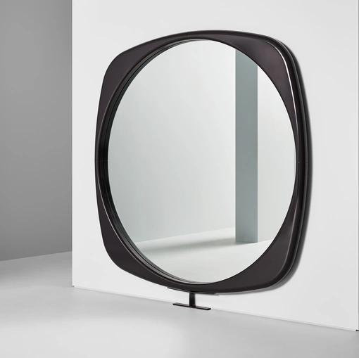 Mirror with a polyurethane frame, Mistral by Bonaldo.