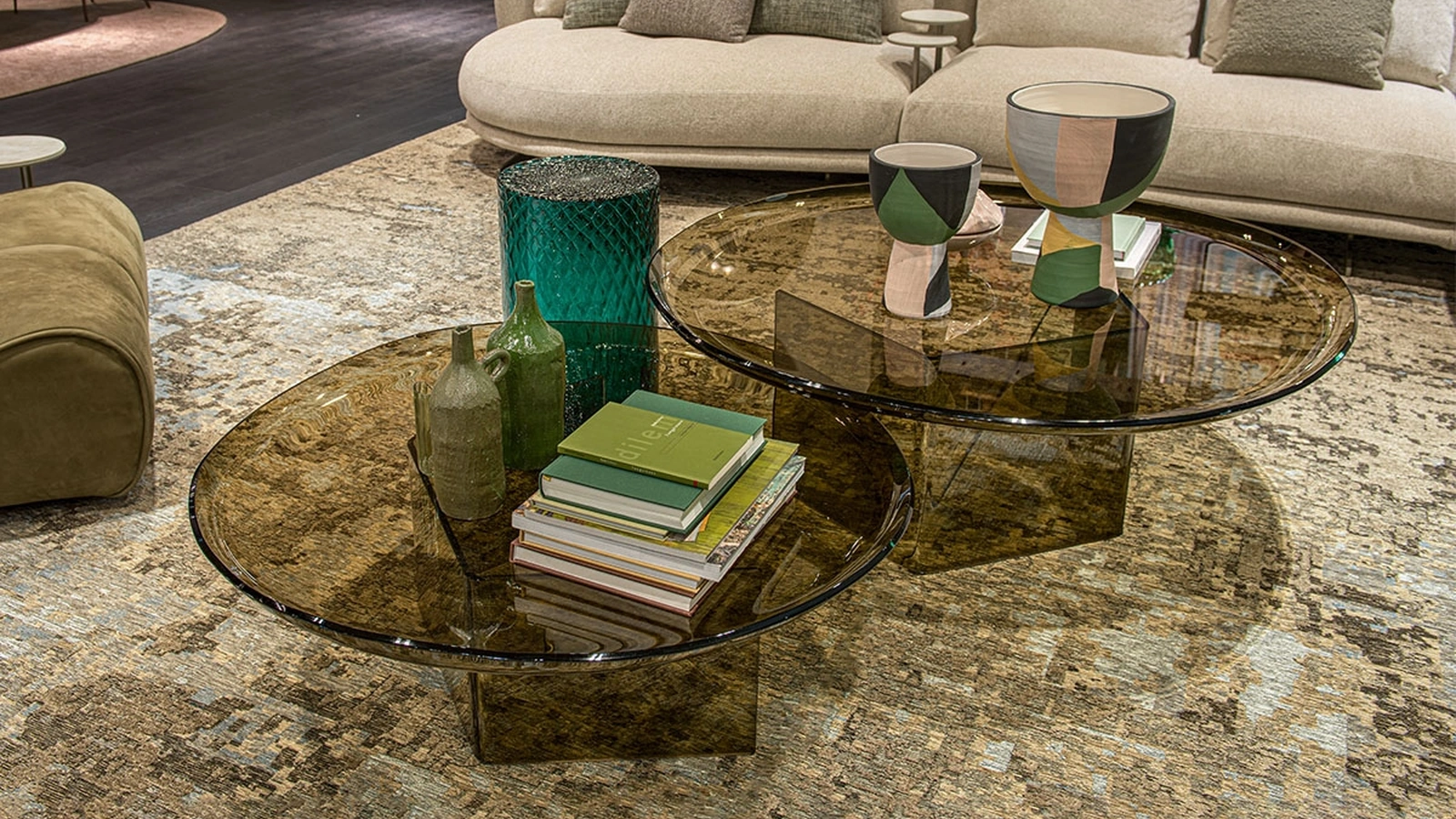 Standard side table made of Cattelan Italia glass