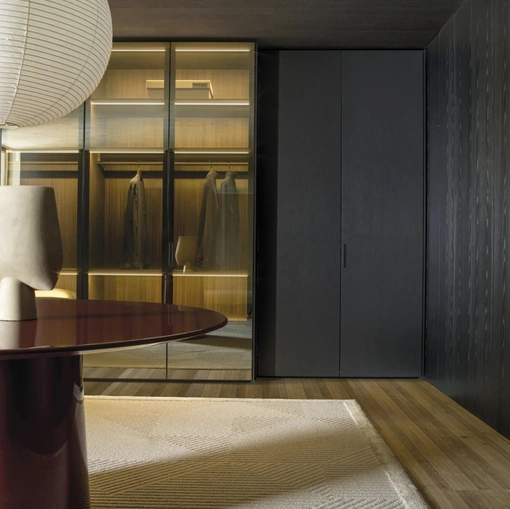 Gliss Master Wardrobe - Linear Door by Molteni & C
