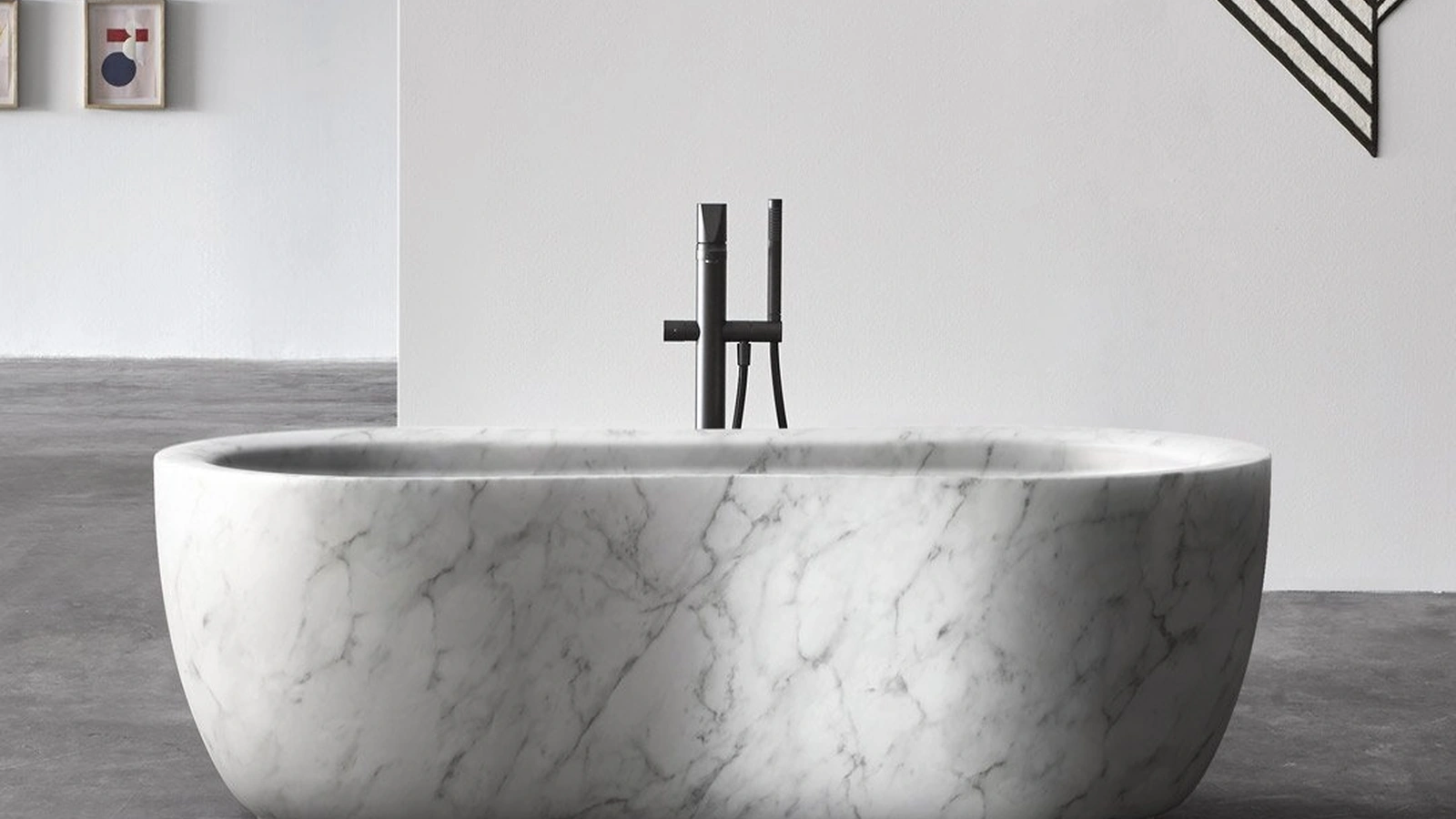 Fida Marble Bathtub by Antoniolupi