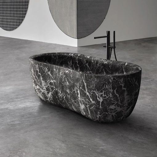 Fida Marble Bathtub by Antoniolupi
