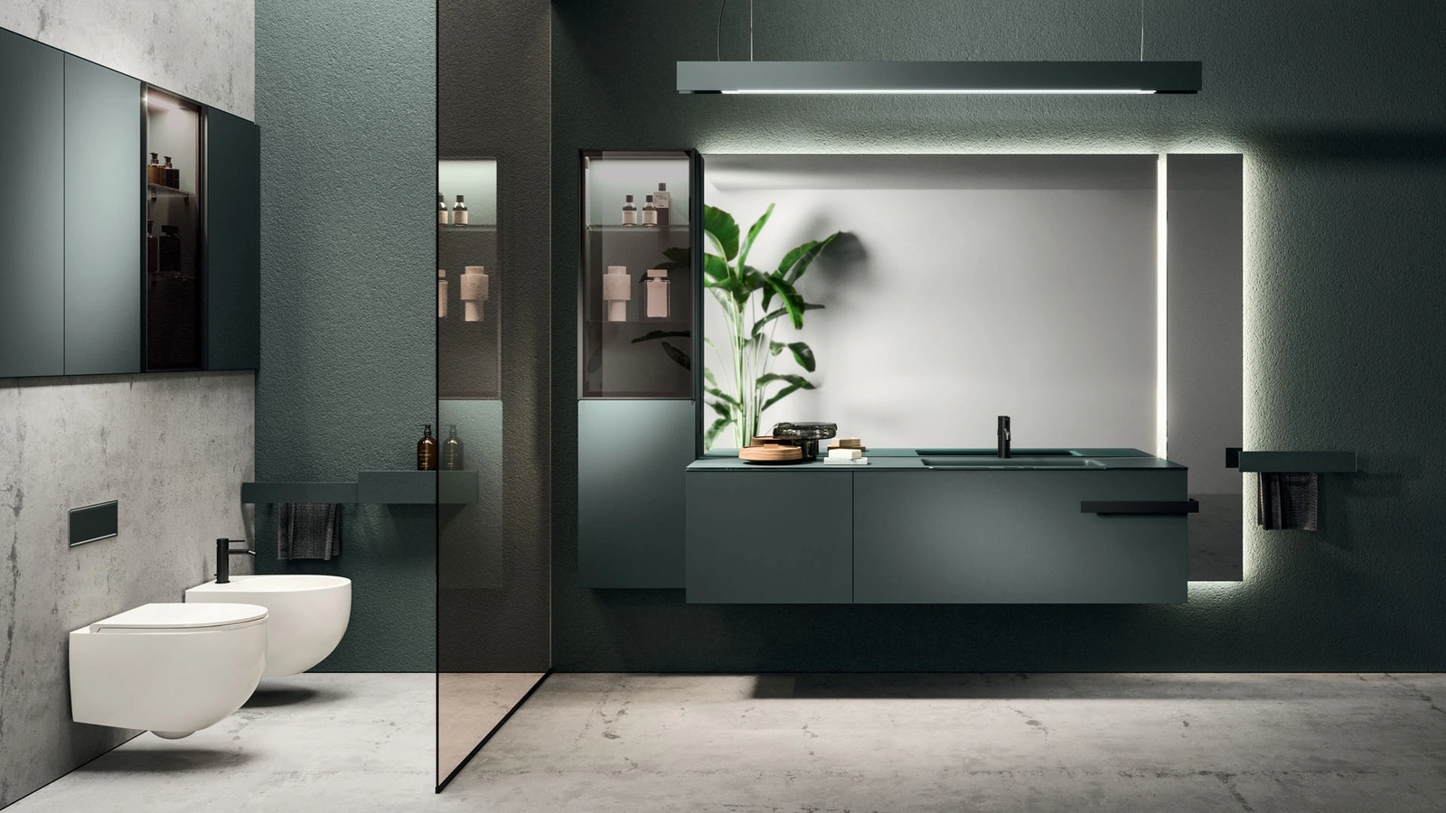 Lympha 03 Wall-Mounted Bathroom Cabinet by Arrital