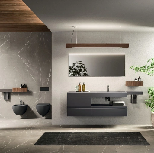 Lympha 05 Wall-Mounted Bathroom Cabinet by Arrital