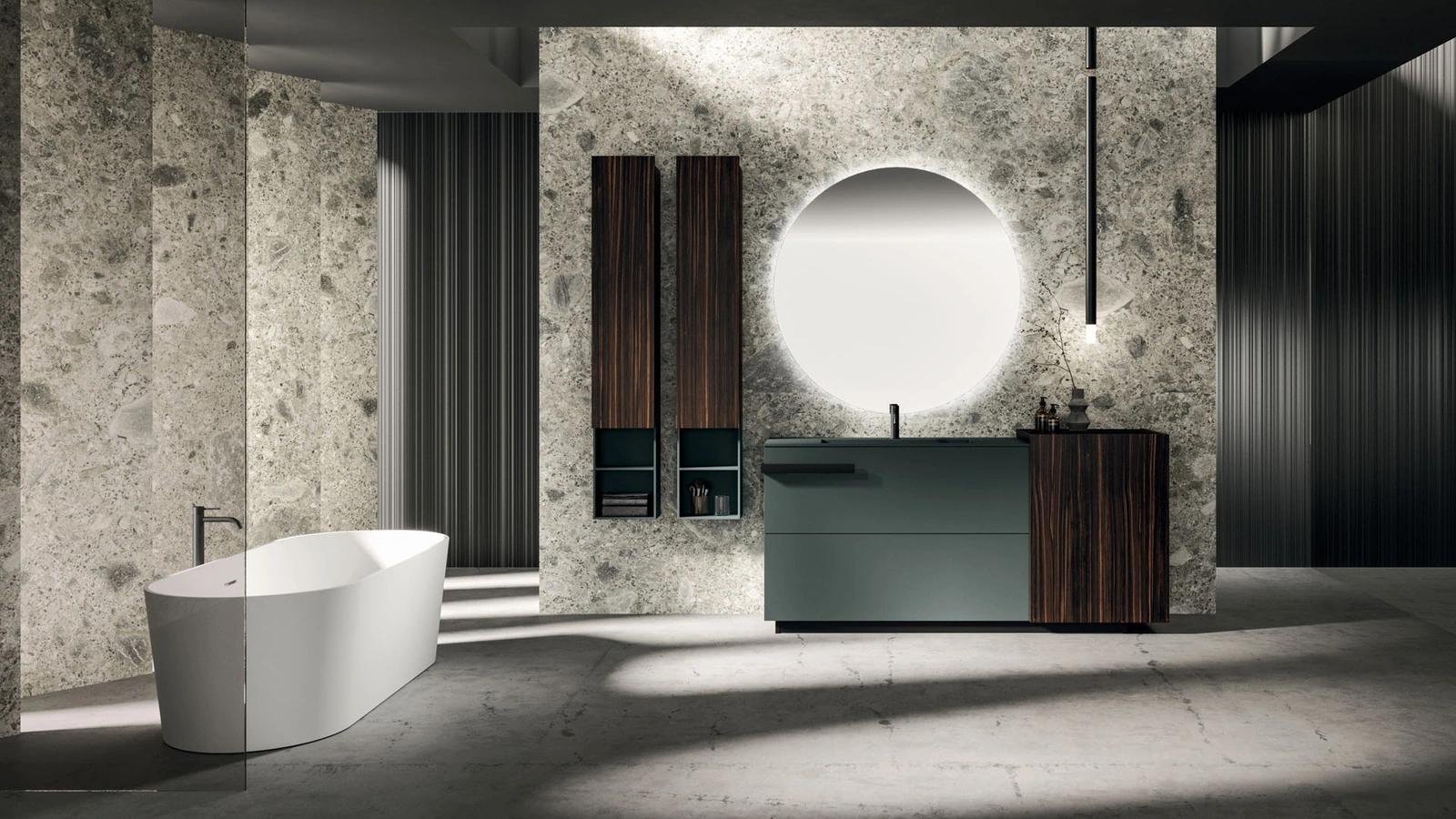 Lympha 07 Wall-Mounted Bathroom Cabinet by Arrital