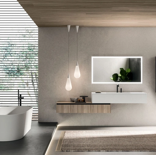Wall-mounted Bathroom Cabinet Modo Project 07 by Arrital