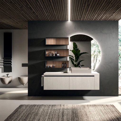 Wall-mounted Bathroom Cabinet Modo Project 10 by Arrital