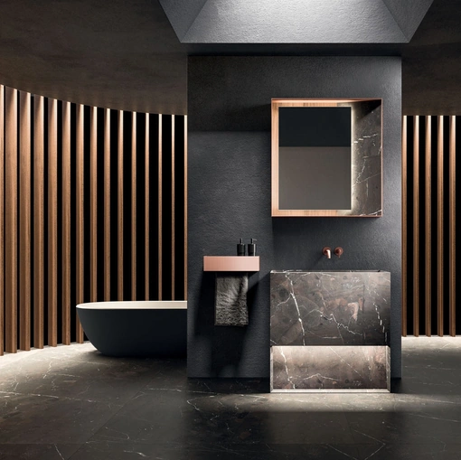 Floor-standing Bathroom Cabinet Must 06 in Arrital Granite
