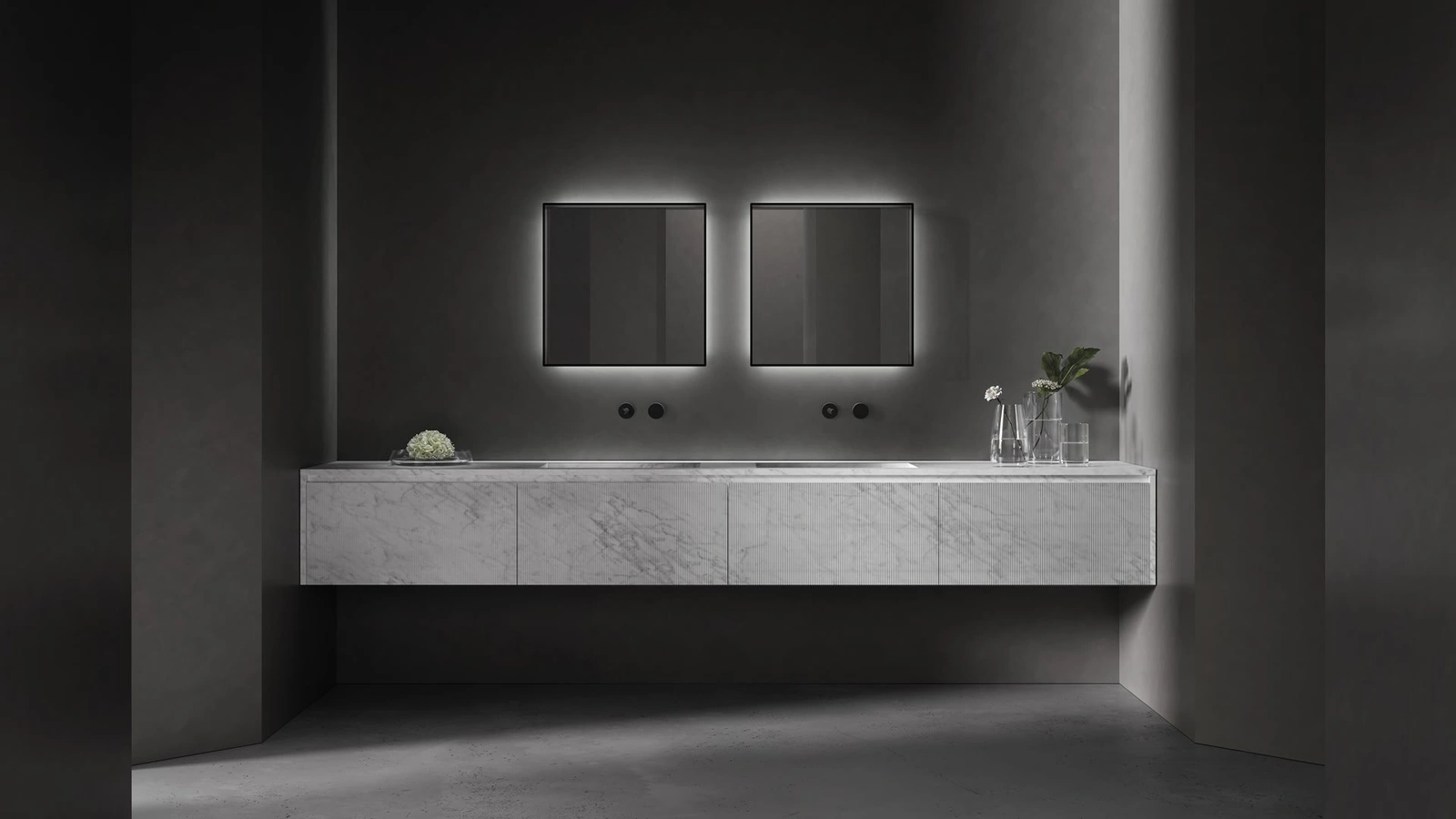 Piana_Stone Marble Bathroom Furniture by Antoniolupi