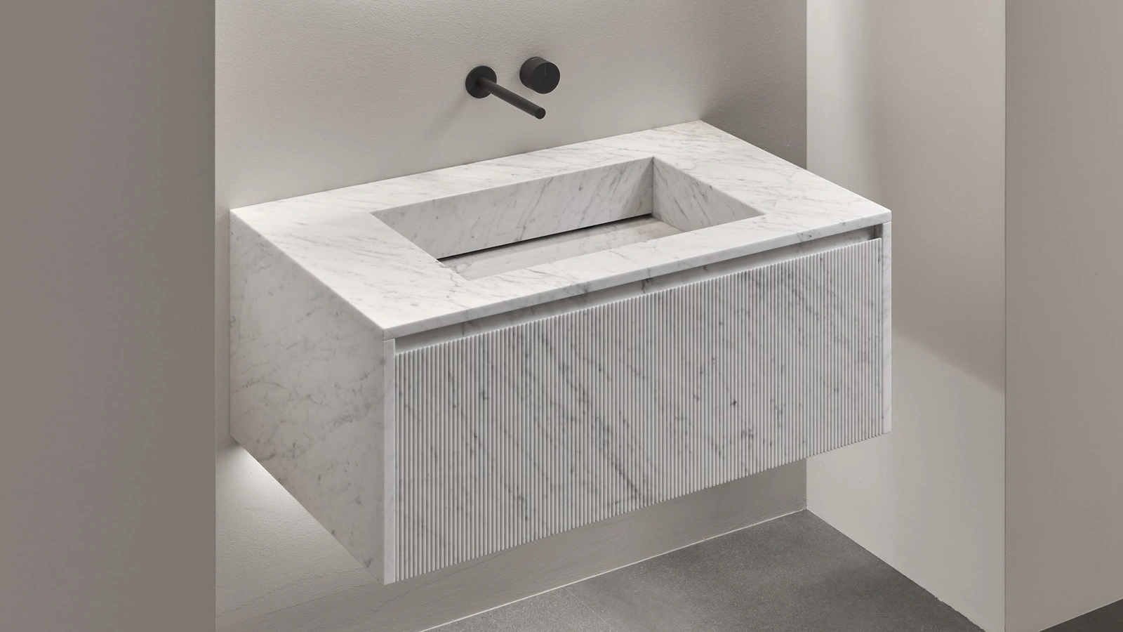 Piana_Stone Marble Bathroom Cabinet by Antoniolupi