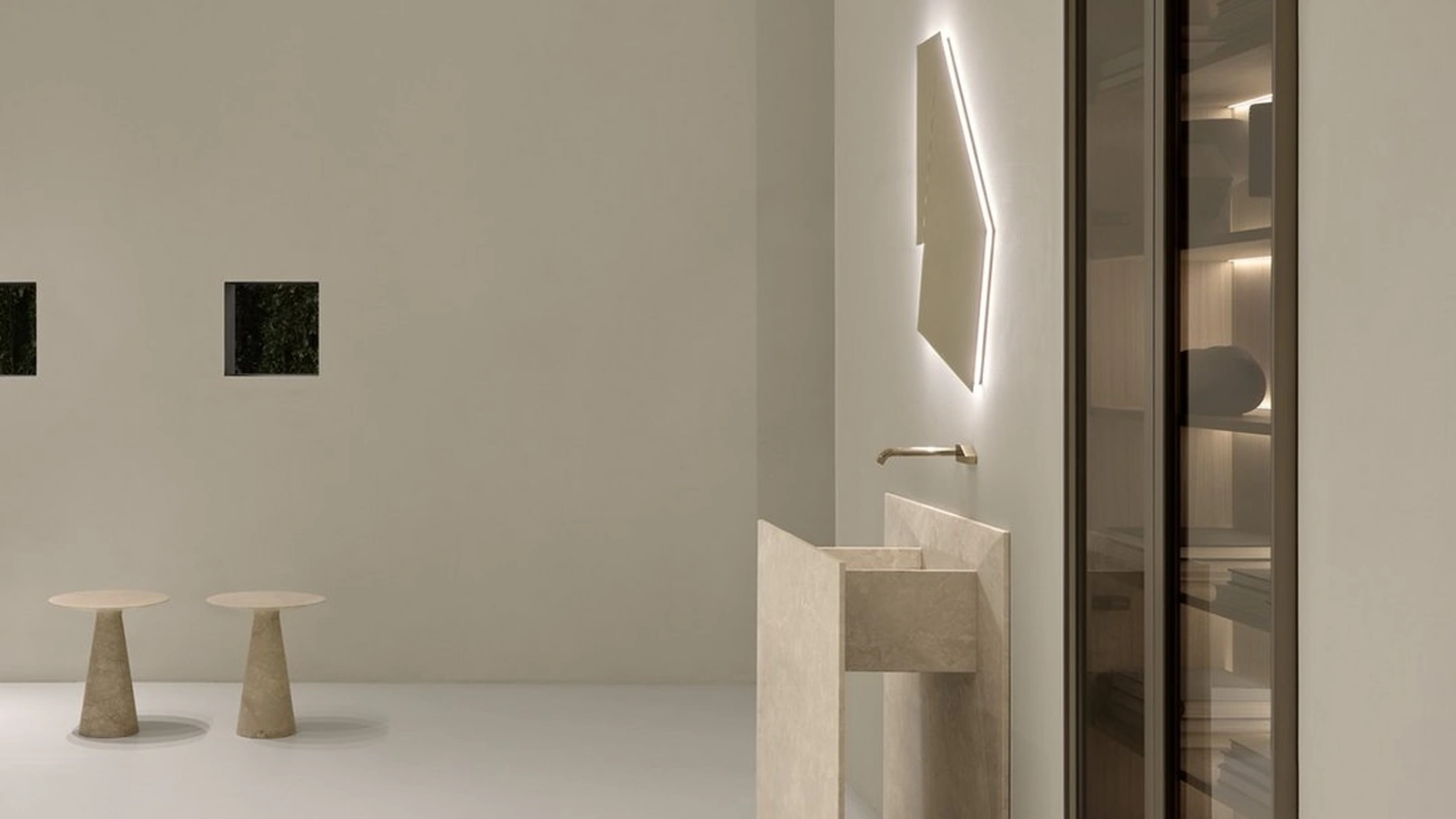Skyline marble sink by Antoniolupi
