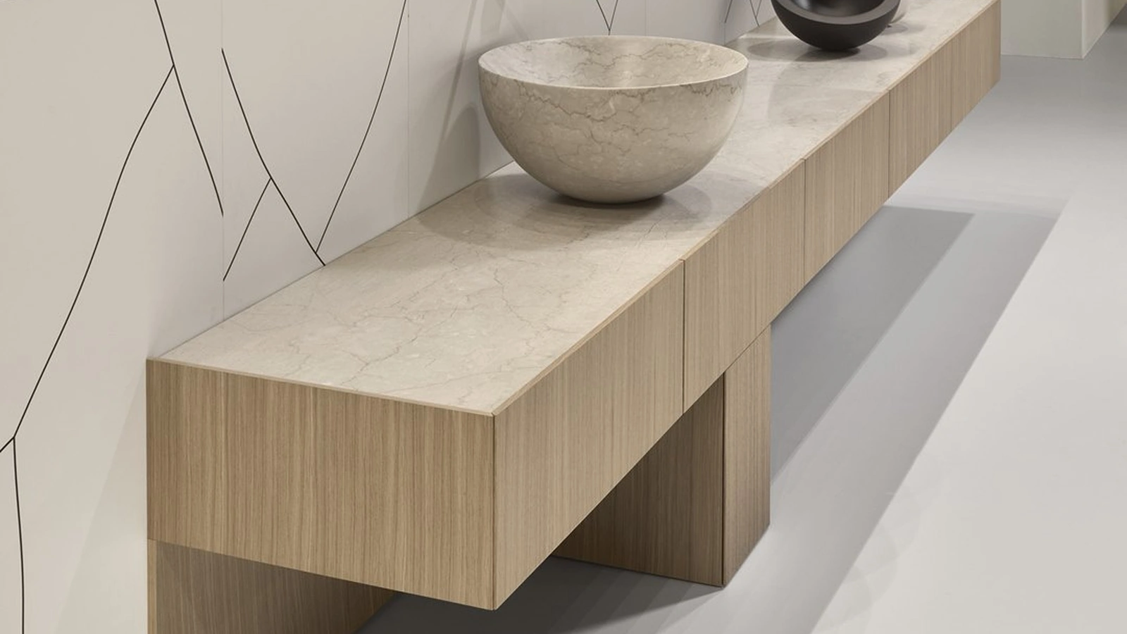 Floor-standing Trilite Bathroom Cabinet by Antoniolupi