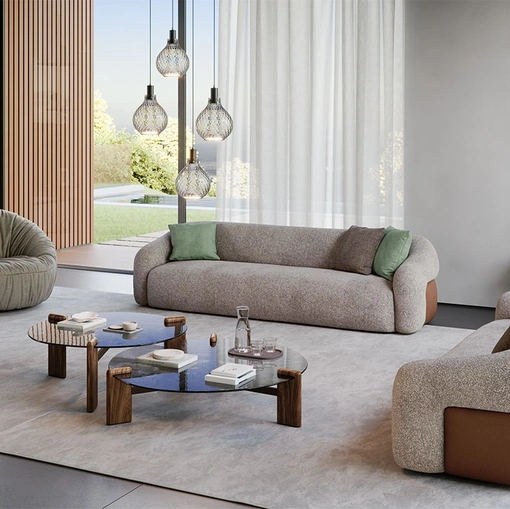 Baldwin linear sofa by Cattelan Italia
