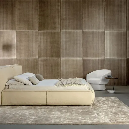 Bonaldo's Fluff leather bed