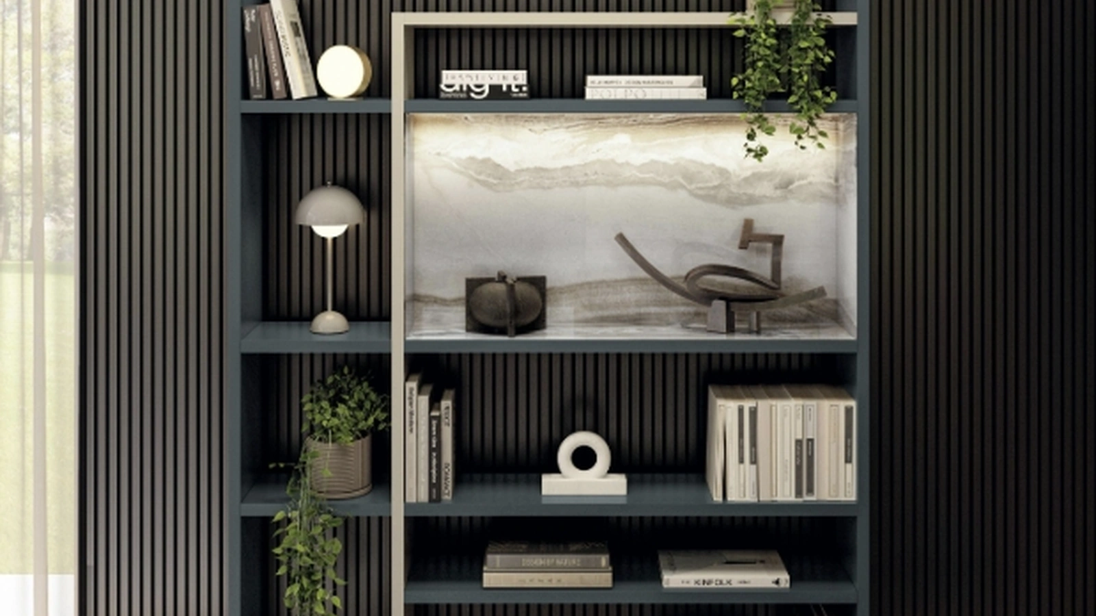 Lago 30mm 2733 wall-mounted bookshelf