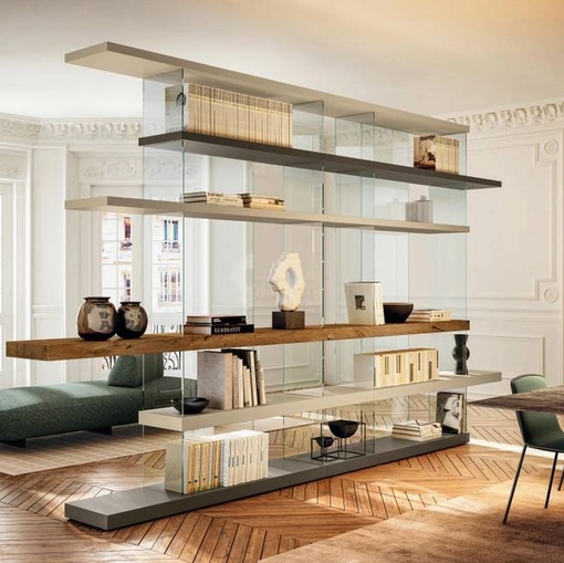Air 1240 room divider bookcase by Lago