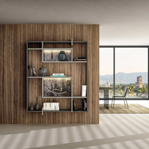 LagoLinea 2611 suspended bookshelf by Lago