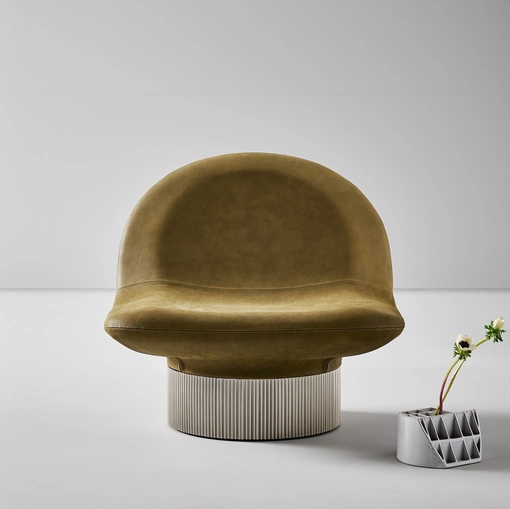 Amour Leather Armchair by Bonaldo