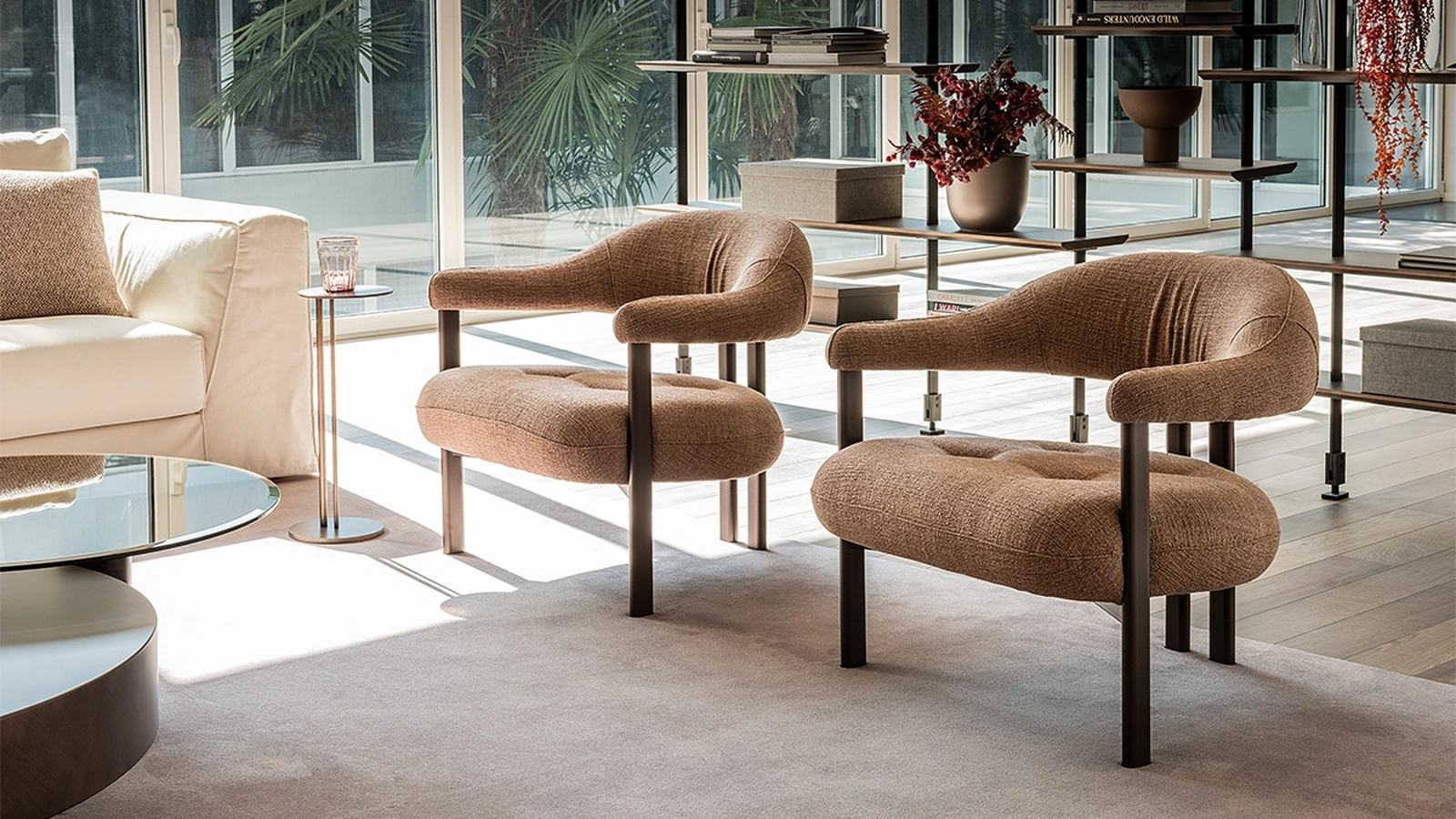 Greta Lounge fabric armchair by Cattelan Italia