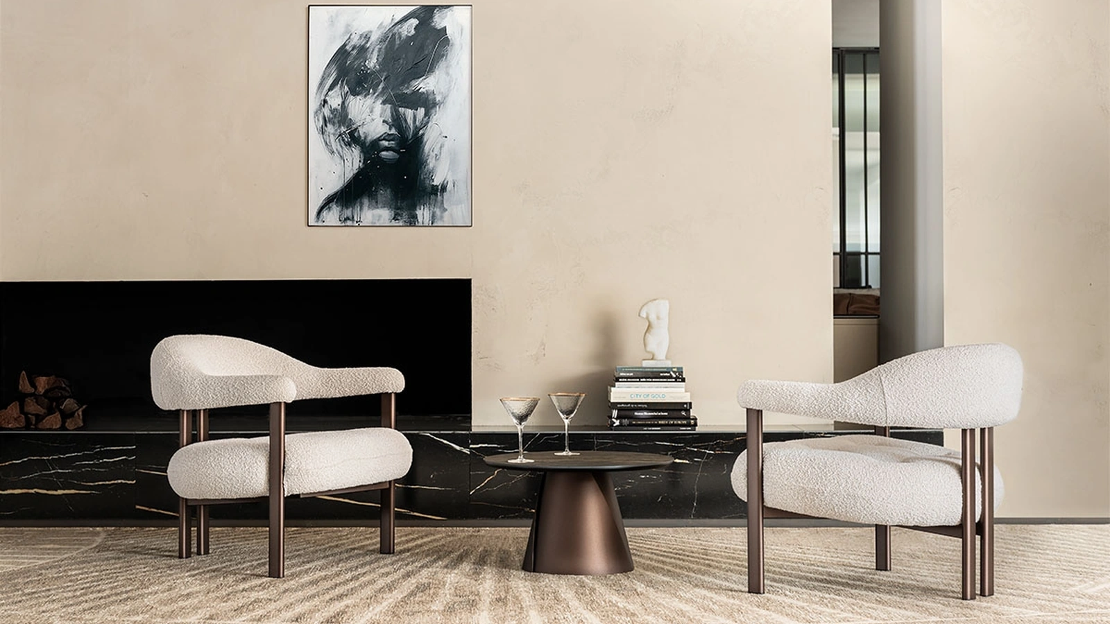 Greta Lounge fabric armchair by Cattelan Italia