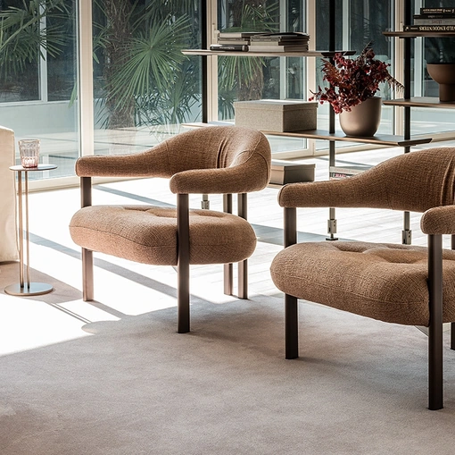 Greta Lounge fabric armchair by Cattelan Italia