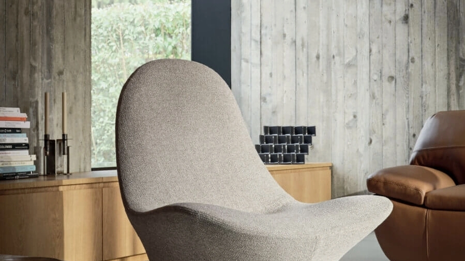 Manta armchair in upholstered fabric by Ditre Italia