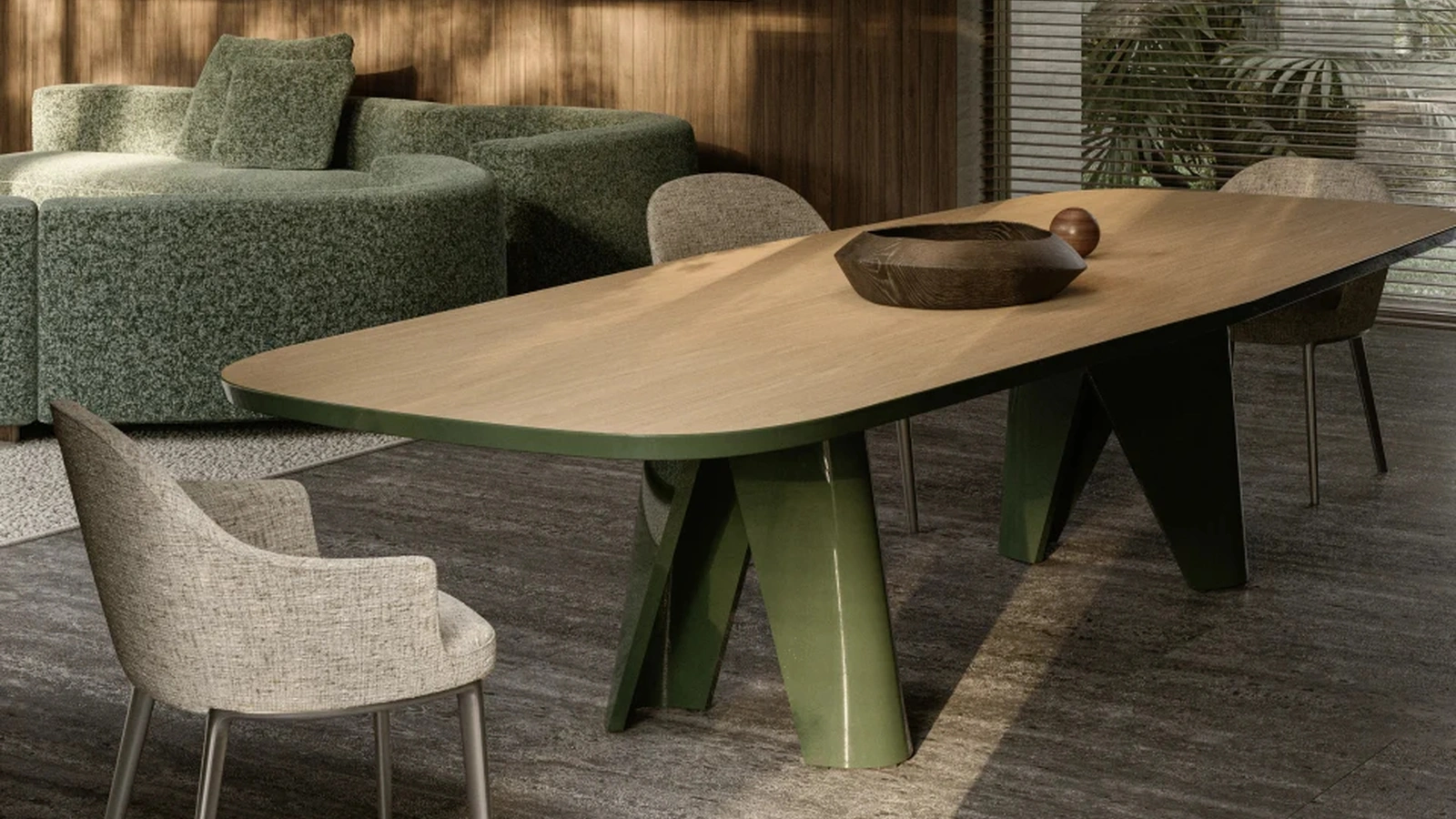 Atelia upholstered chair by Molteni & C