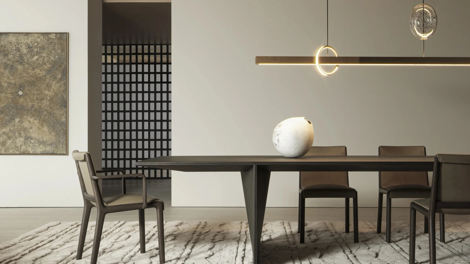 Janet leather chair by Molteni & C