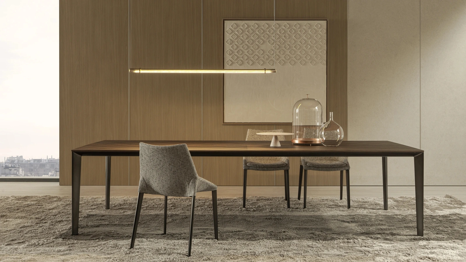 Outline fabric chair by Molteni & C