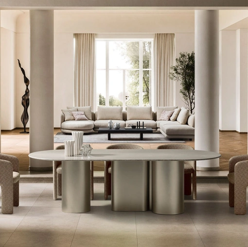 Arcade marble table by Ditre Italia