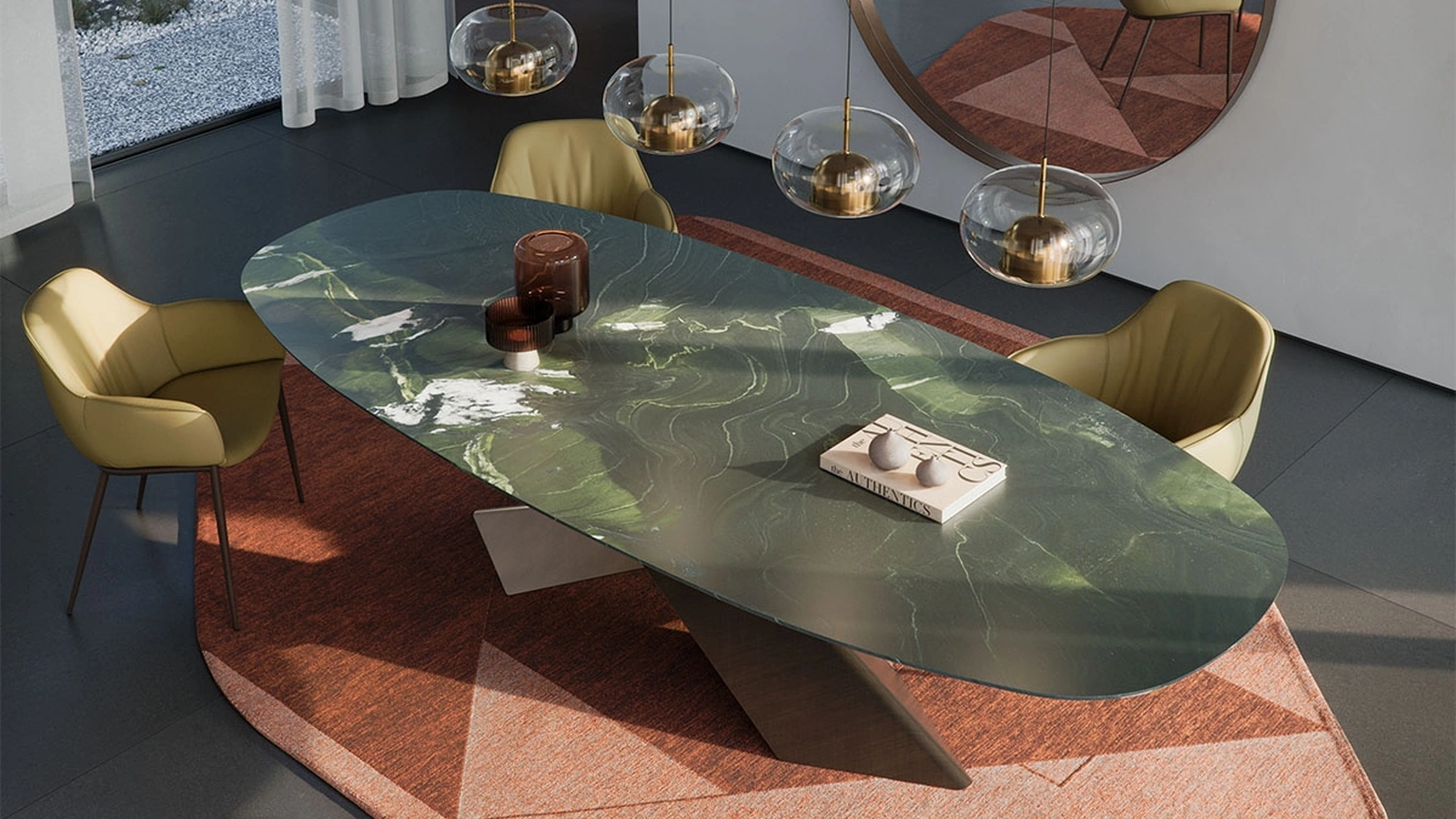 Tyron Marble Table by Cattelan Italia