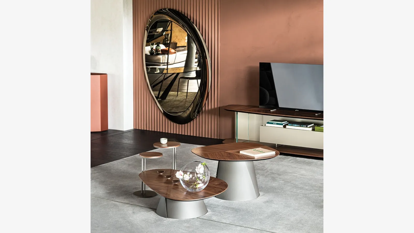 Adrian Wood coffee table by Cattelan Italia.