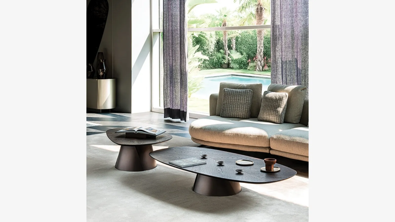 Adrian Wood coffee table by Cattelan Italia.
