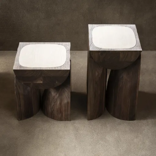 Bread Side Table in wood by Tacchini.