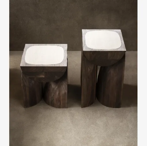 Bread Side Table in wood by Tacchini.