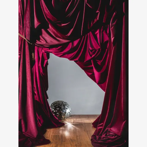 Duetto Velvet Curtain by Acro Texture