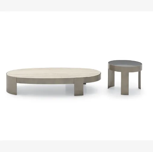 Mekki marble or glass side tables by Ditre Italia