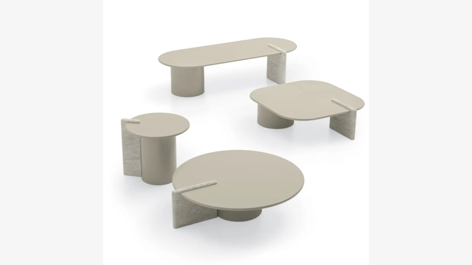 Petra side tables by Ditre Italia