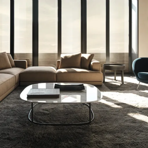 Regent marble side table by Molteni & C