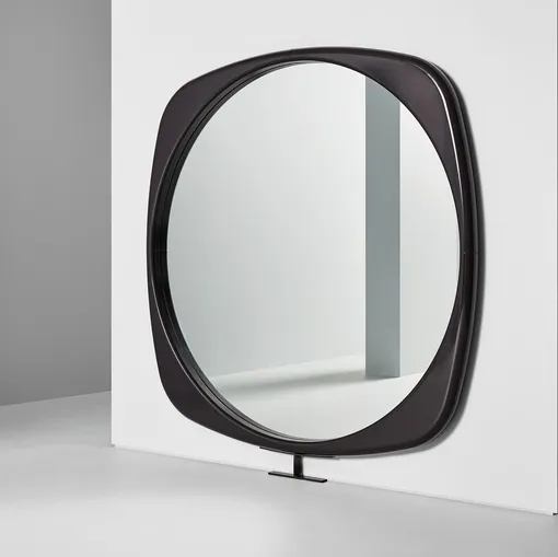 Mirror with a polyurethane frame, Mistral by Bonaldo.