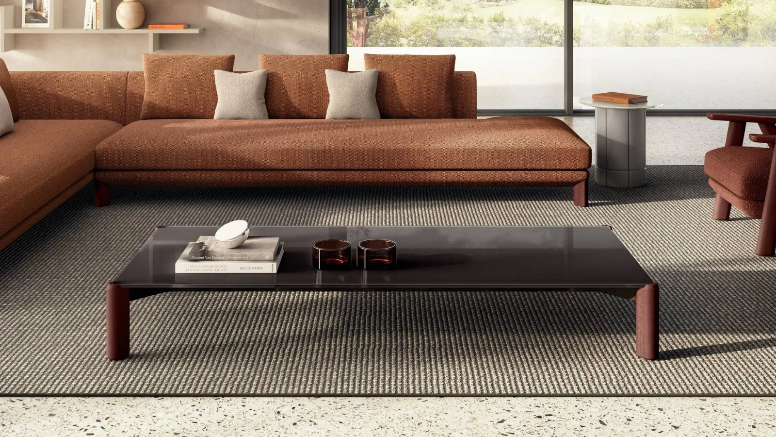 Correr Slim coffee table by Lago