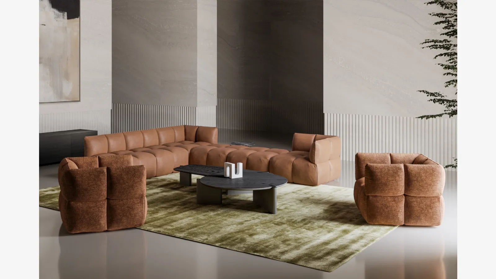 Flatiron wooden coffee table by Bonaldo