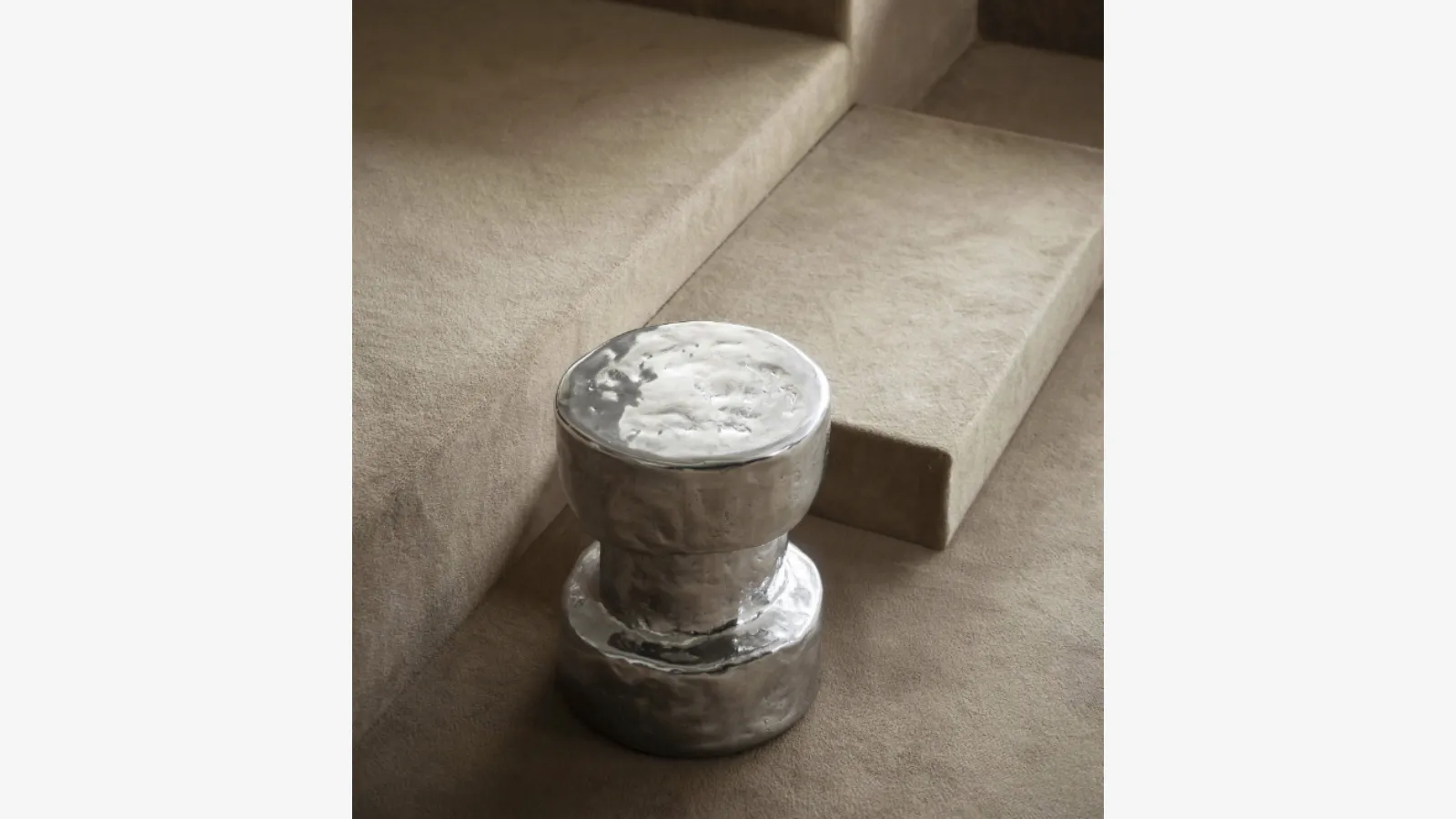 Aluminum coffee table Torso by Tacchini.