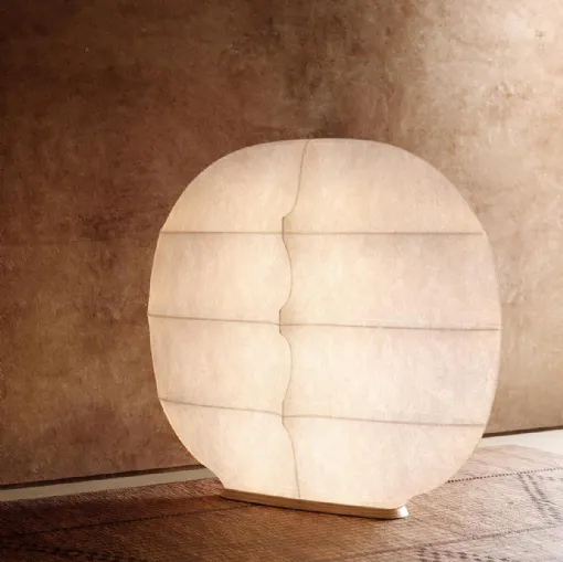 Floor lamp in fiberglass Gunta by Tacchini.