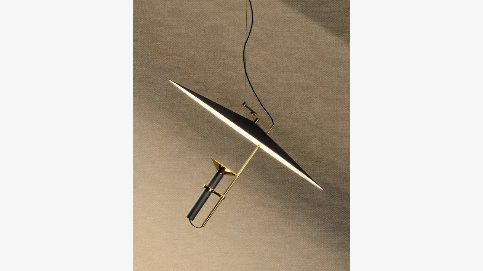Stilnovo's aluminum Luna pendant lamp.