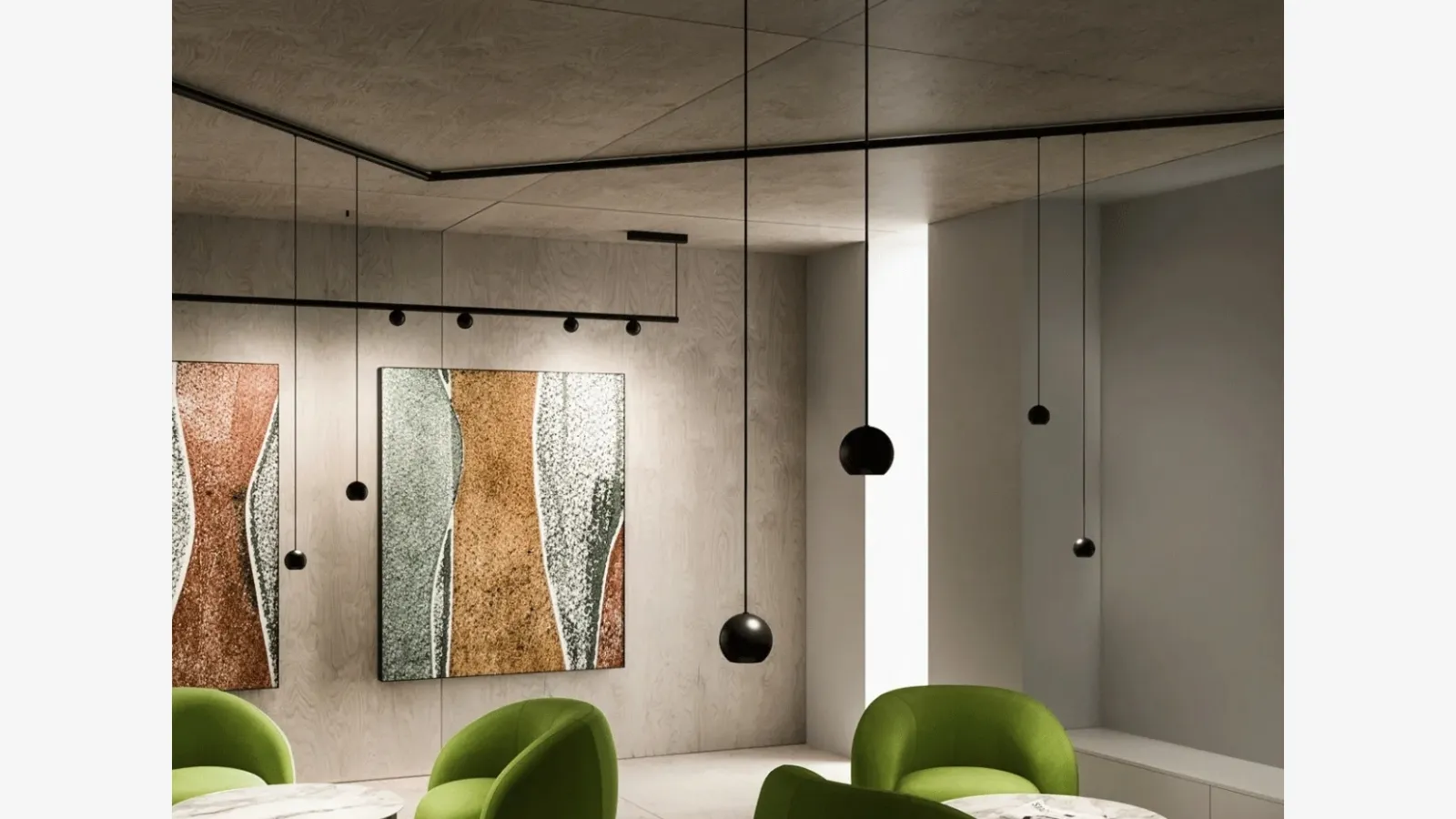 Node System pendant lamp by Linea Light