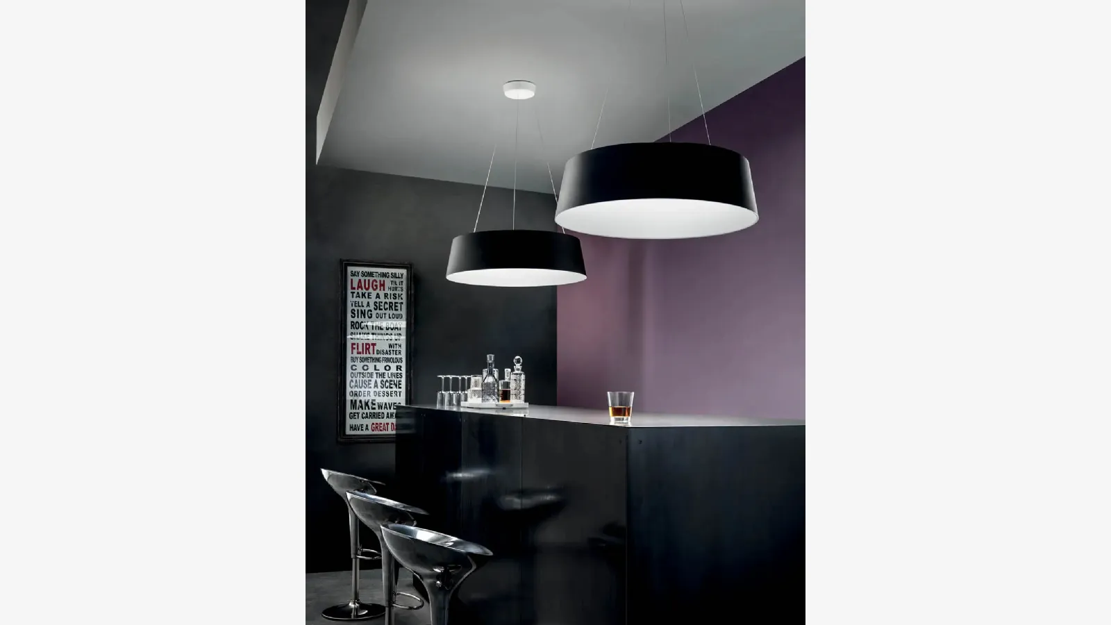 Stilnovo's Oxygen pendant lamp.